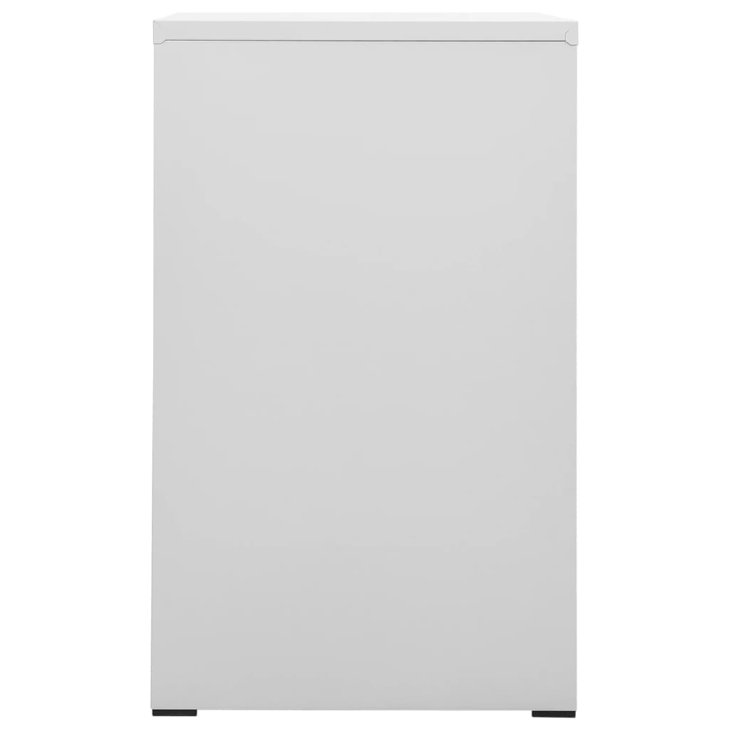 vidaXL Filing Cabinet Light Gray 18.1"x24.4"x40.4" Steel