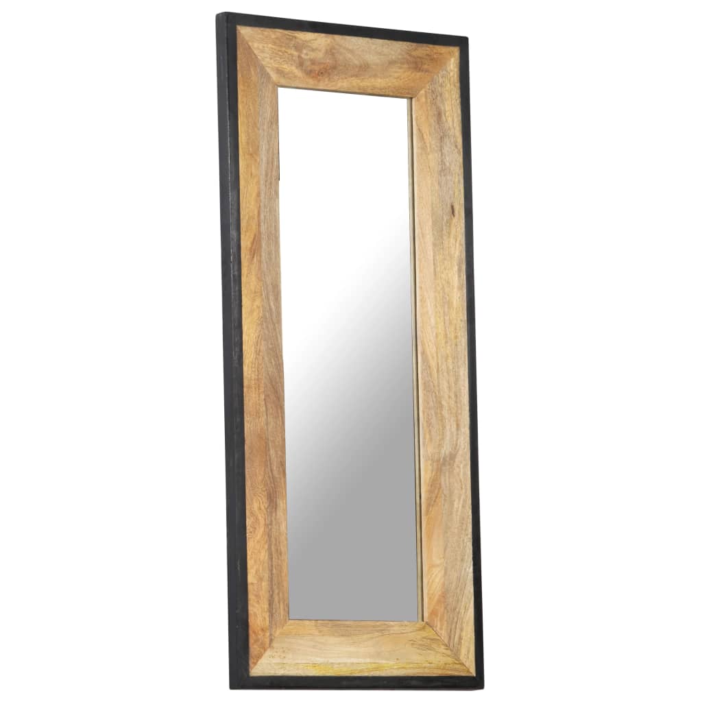 vidaXL Mirror 43.3"x19.7" Solid Mango Wood