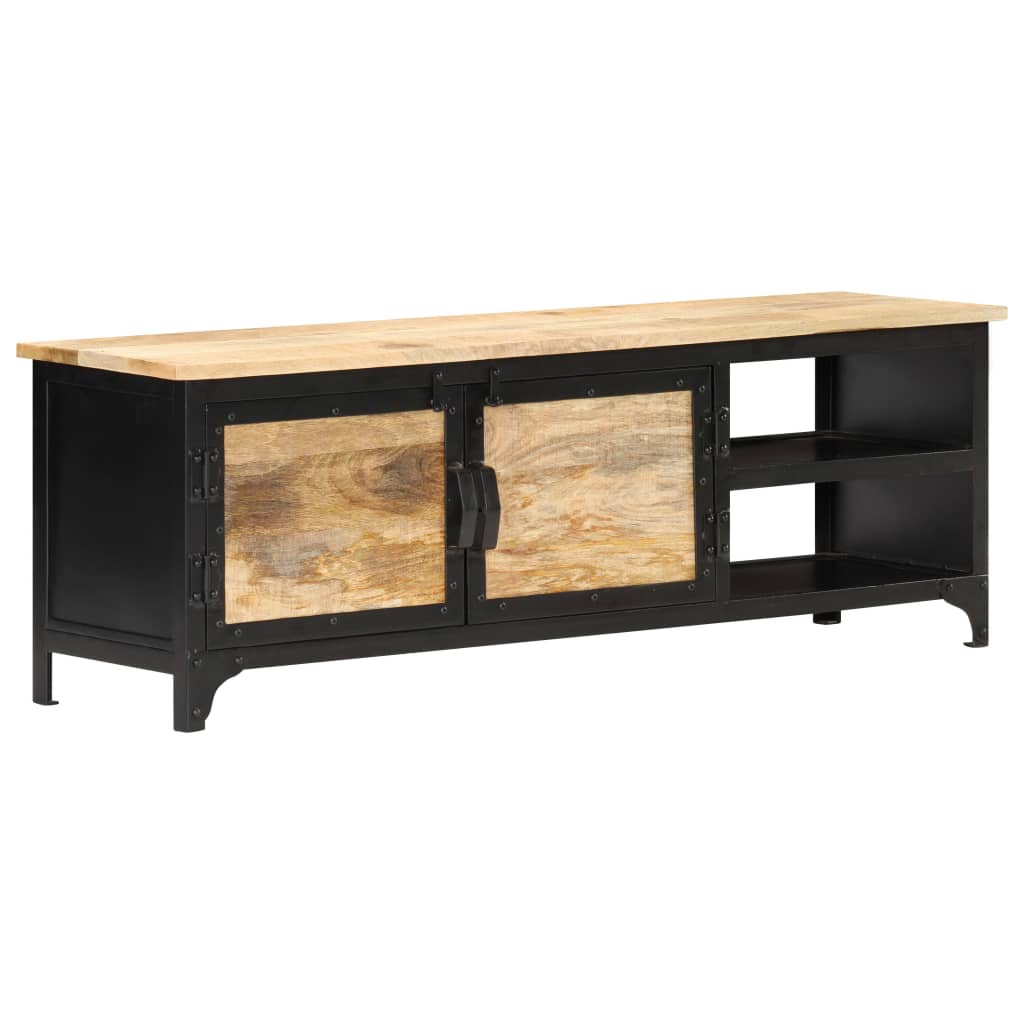 vidaXL TV Stand 47.2"x11.8"x15.7" Solid Wood Mango