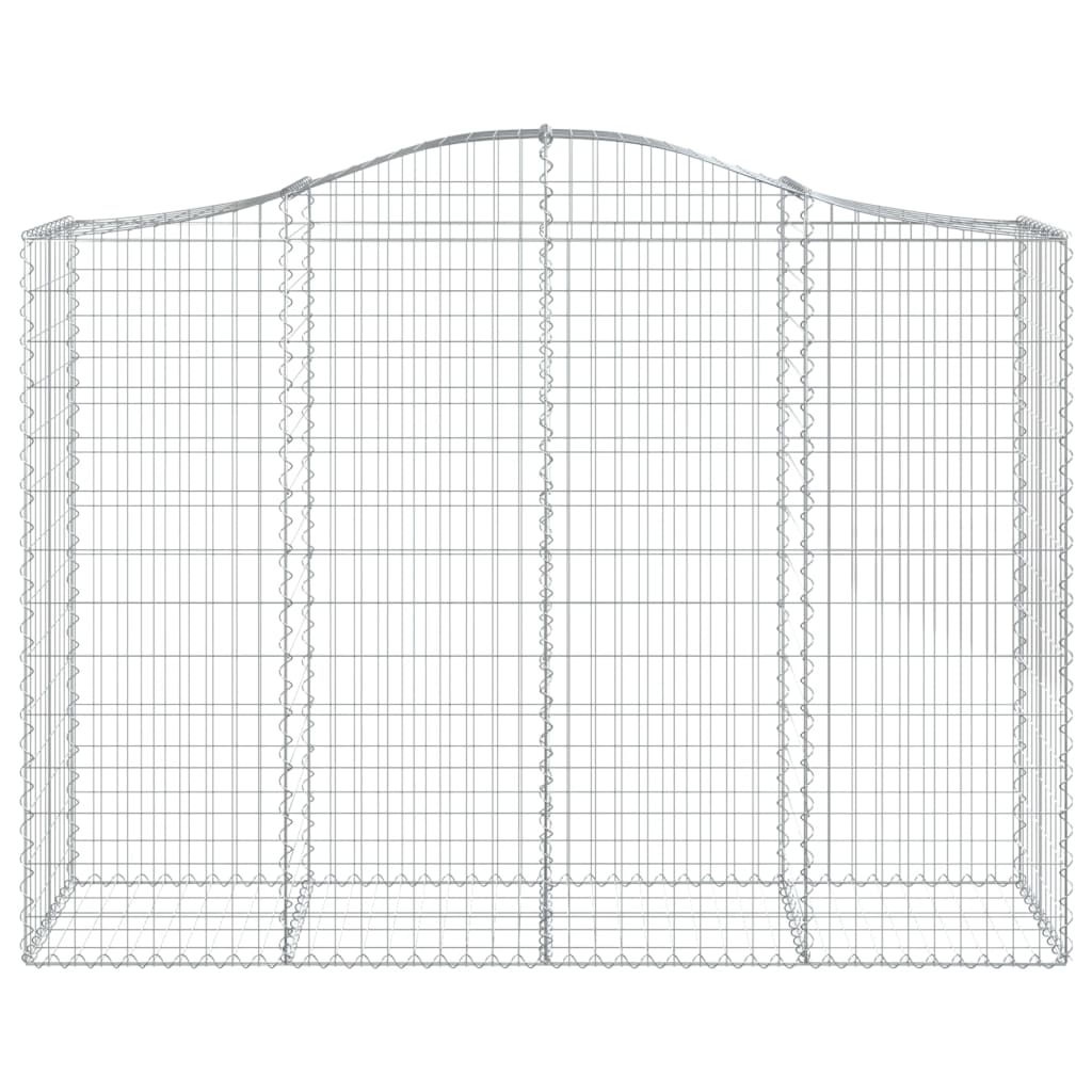 vidaXL Arched Gabion Baskets 6 pcs 78.7"x19.7"x55.1"/63" Galvanized Iron