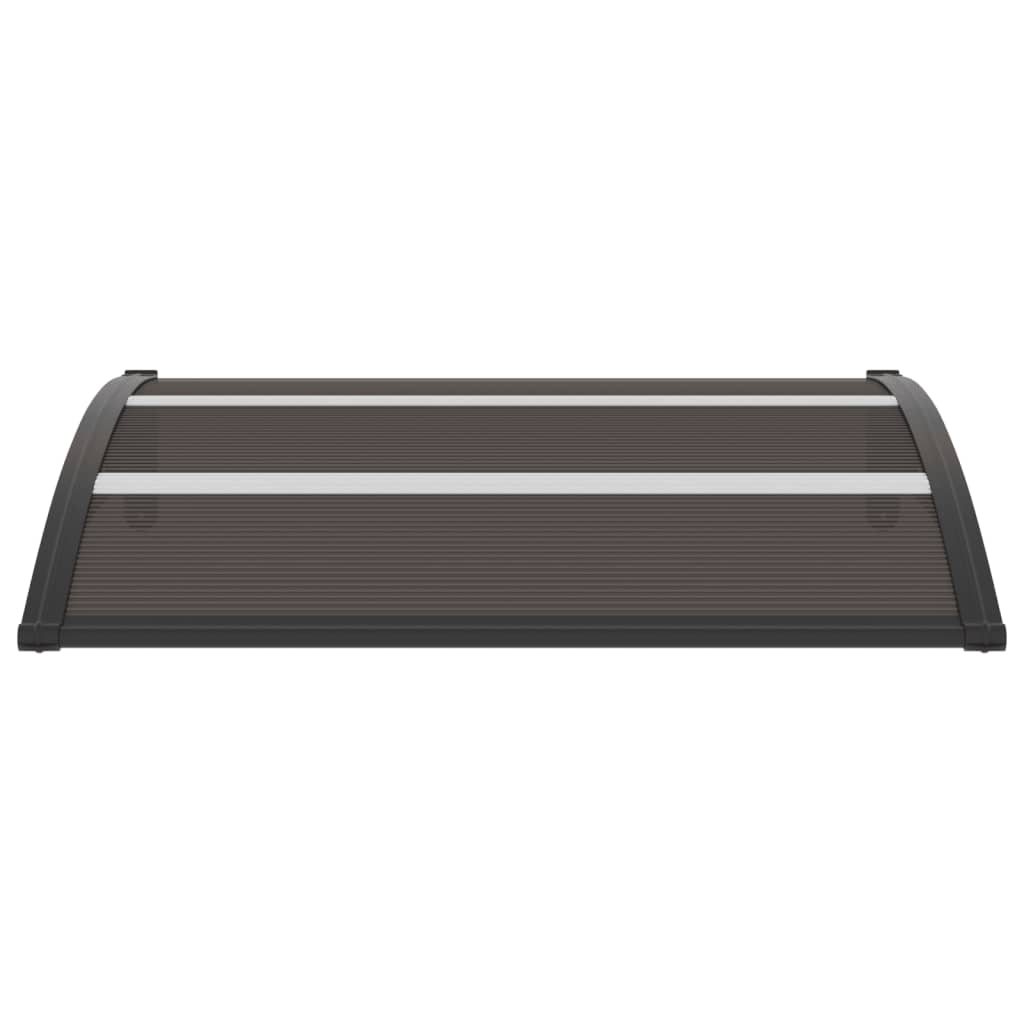 vidaXL Door Canopy Black 47.2"x29.5" PC