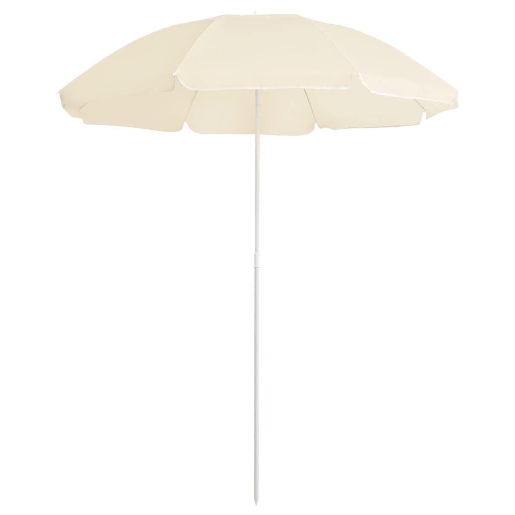 vidaXL Garden Parasol with Steel Pole Sand 70.9"