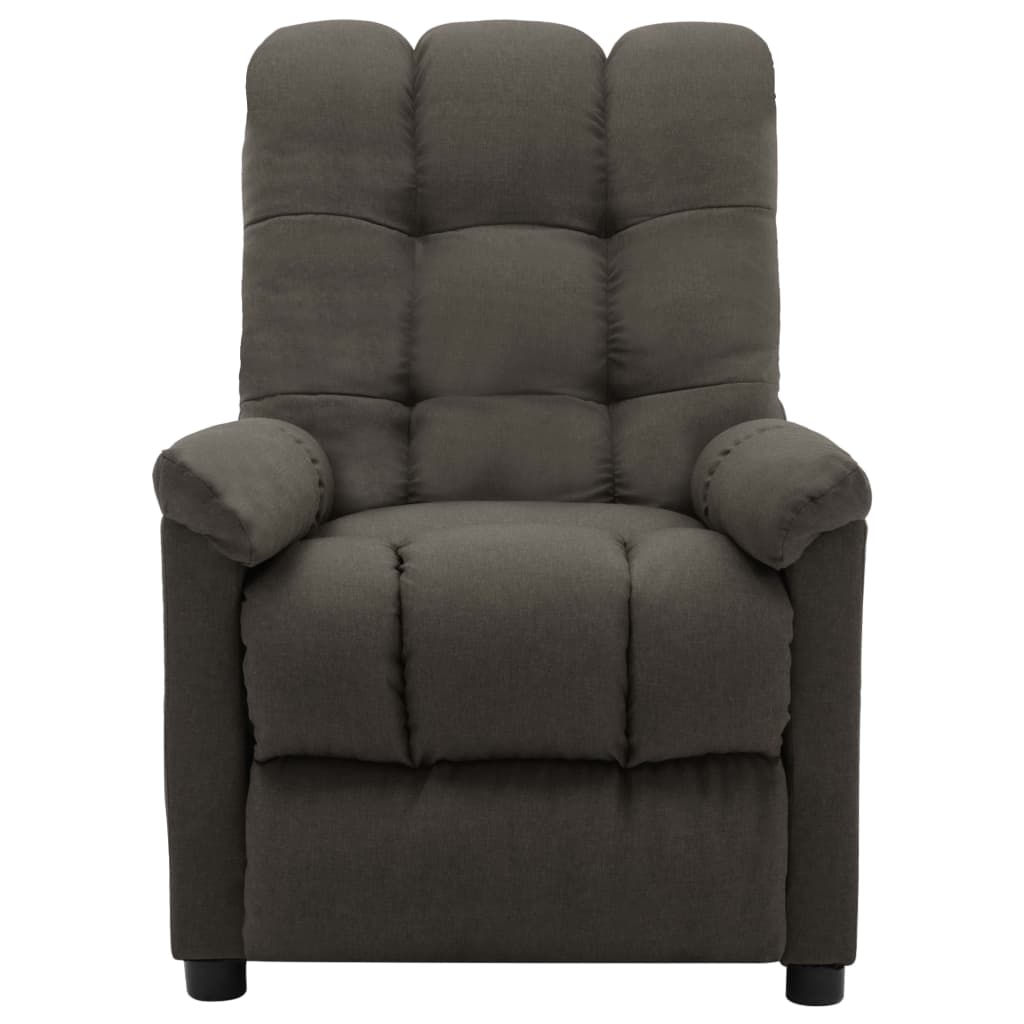 vidaXL Recliner Taupe Fabric