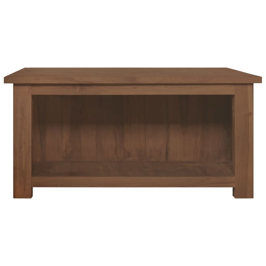 vidaXL Coffee Table 26.8"x26.8"x13" Solid Teak Wood