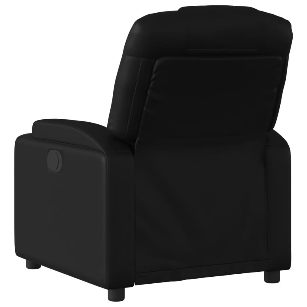 vidaXL Recliner Chair Black Faux Leather