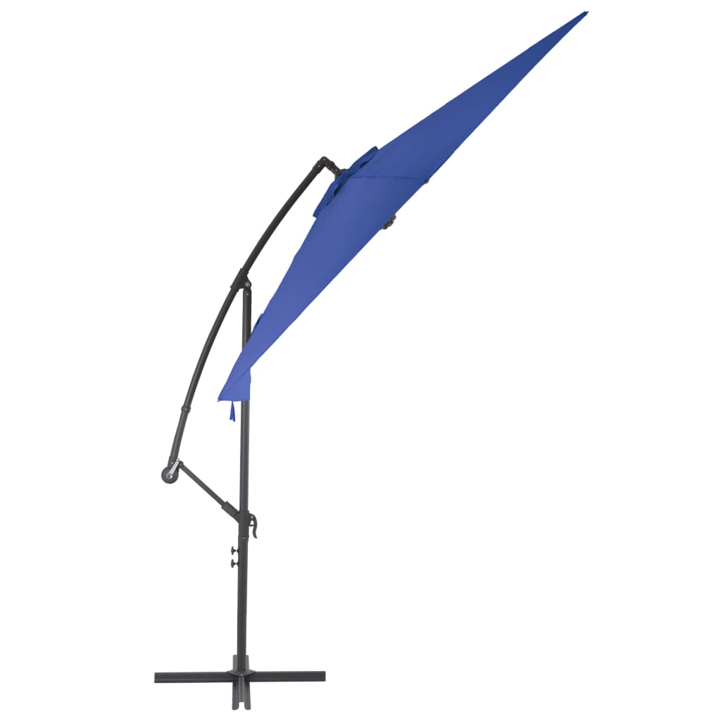 vidaXL Cantilever Garden Parasol with Aluminum Pole 118.1" Blue