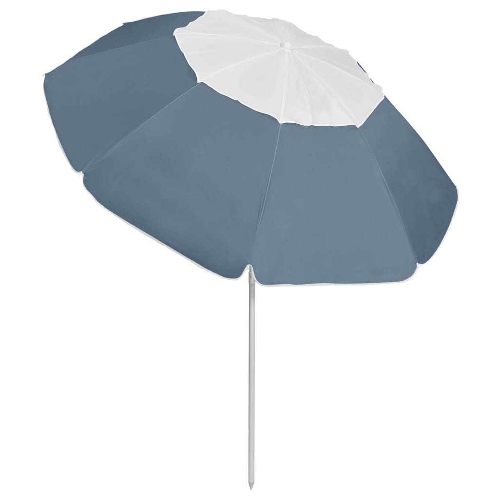 vidaXL Beach Parasol Blue 118.1"