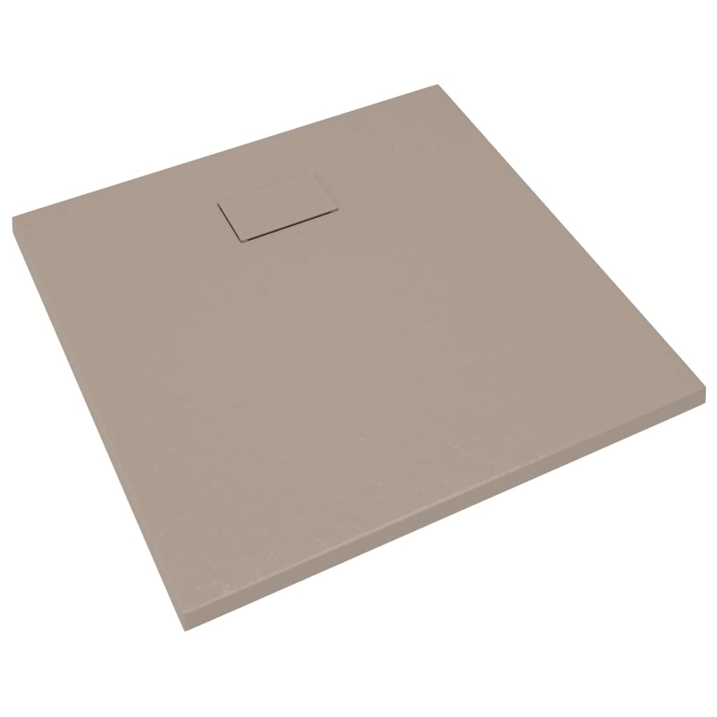 vidaXL Shower Base Tray SMC Brown 35.4"x31.5"