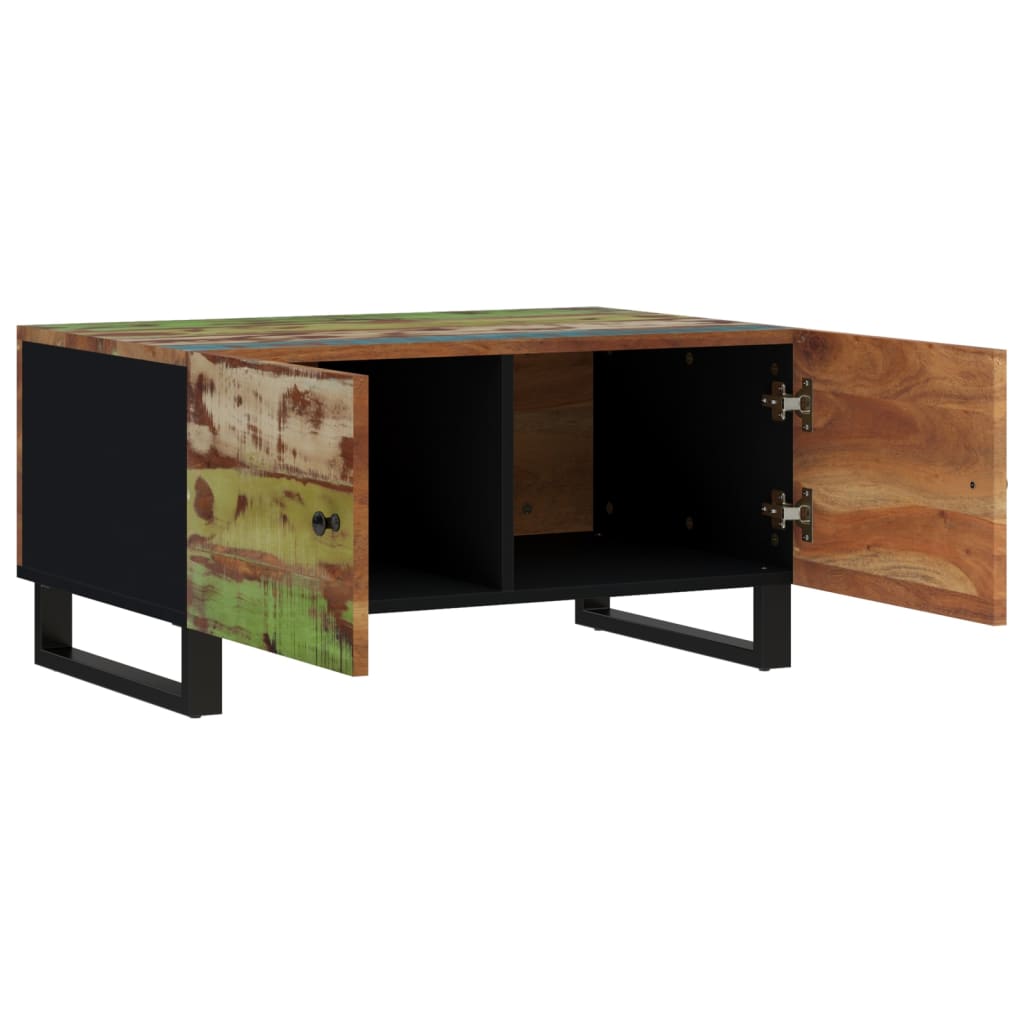vidaXL Coffee Table 31.5"x19.7"x15.7" Solid Wood Reclaimed&Engineered Wood