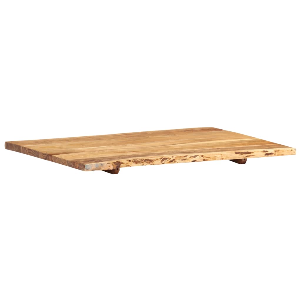 vidaXL Table Top Solid Acacia Wood 31.5"x(19.7"-23.6")x1"