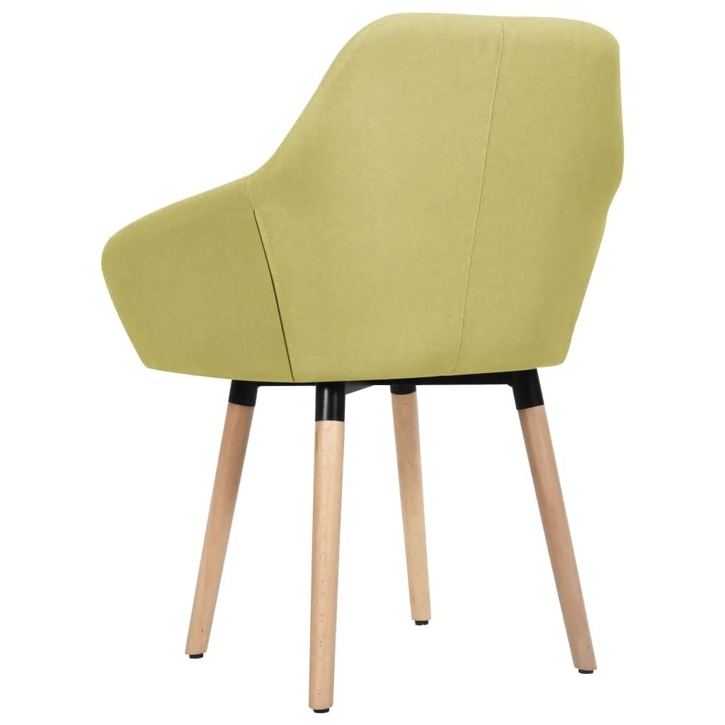 vidaXL Dining Chairs 2 pcs Green Fabric