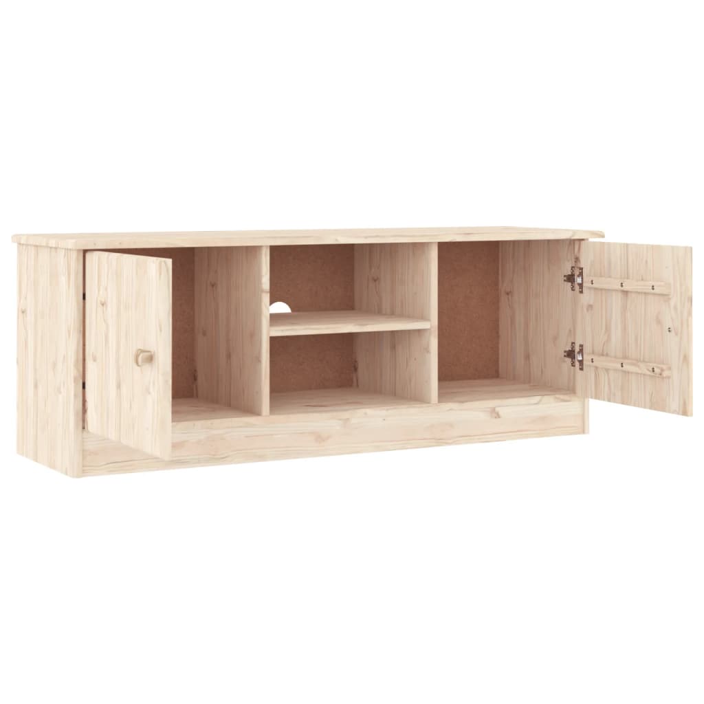 vidaXL TV Stand ALTA 44.1"x13.8"x16.1" Solid Wood Pine