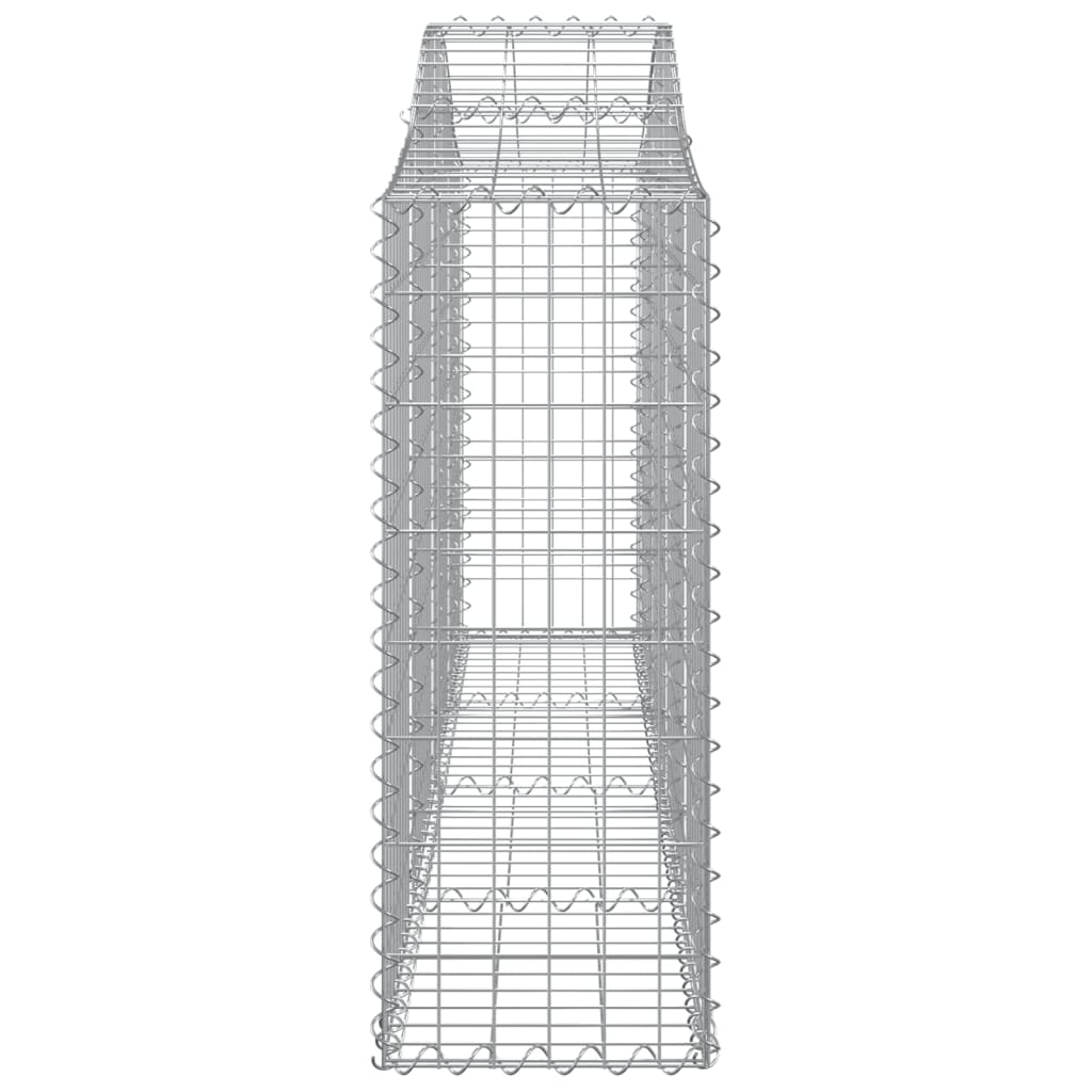 vidaXL Arched Gabion Baskets 40 pcs 78.7"x11.8"x31.5"/39.4" Galvanized Iron