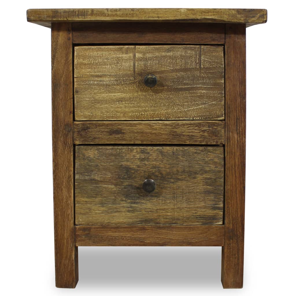 vidaXL Nightstand Solid Reclaimed Wood 15.7"x11.8"x20.1"