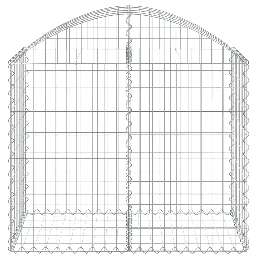 vidaXL Arched Gabion Basket 39.4"x19.7"x31.5"/39.4" Galvanized Iron