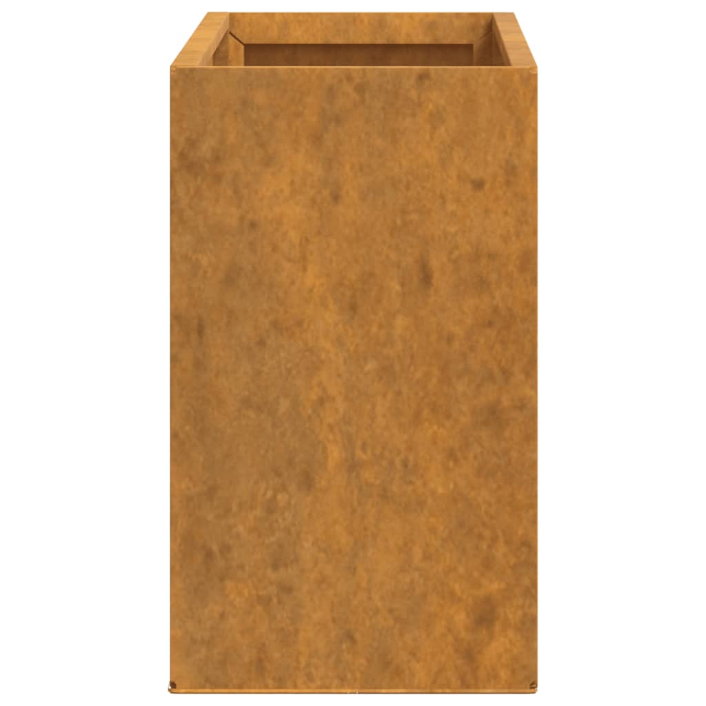 vidaXL Wall Planters 2 pcs Rusty Corten Steel 20.9"x3.9"x6.7"