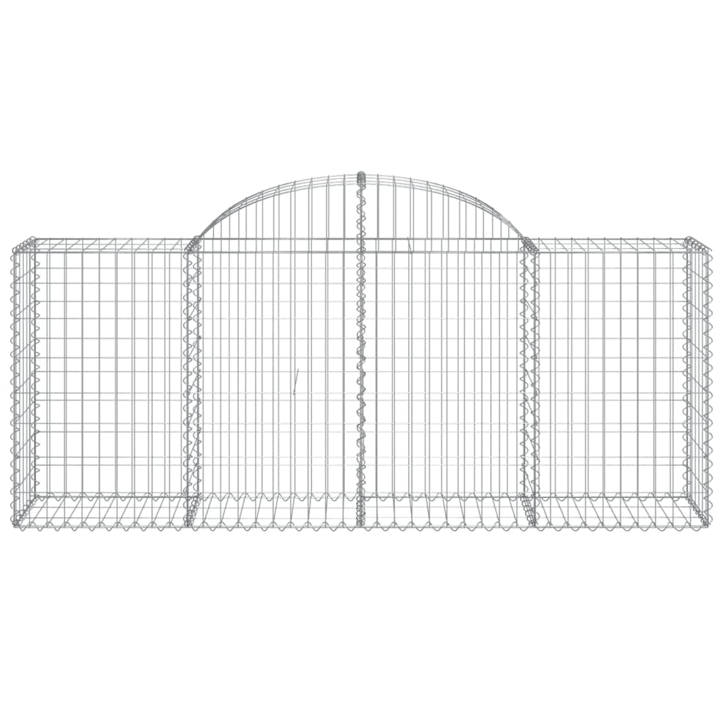 vidaXL Arched Gabion Baskets 40 pcs 78.7"x19.7"x31.5"/39.4" Galvanized Iron