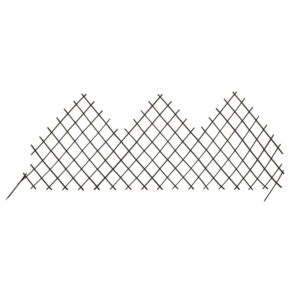 vidaXL Garden Trellis Fences 5 pcs 66.9"x29.5" Willow