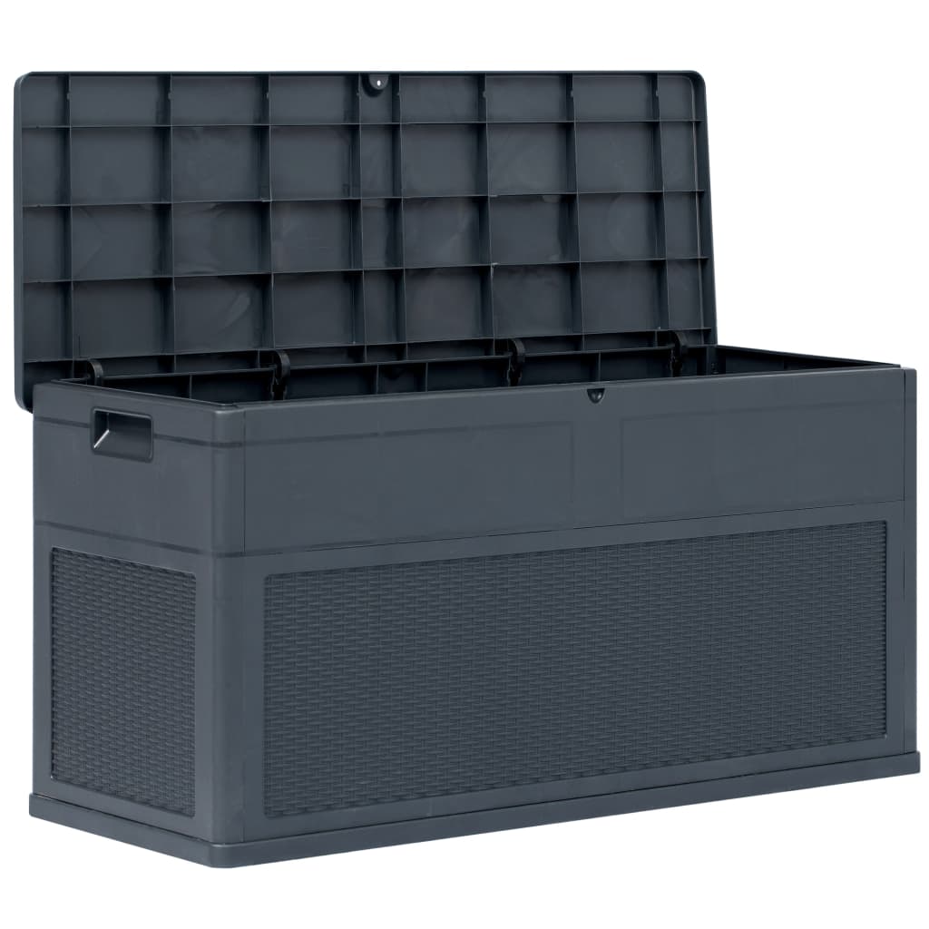 vidaXL Patio Storage Box 84.5 gal Anthracite