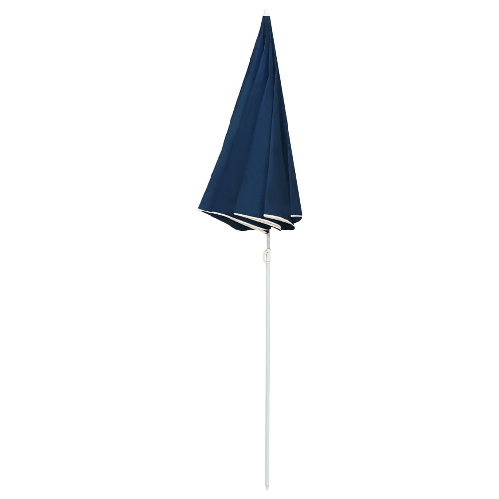 vidaXL Outdoor Parasol with Steel Pole Blue 70.9"