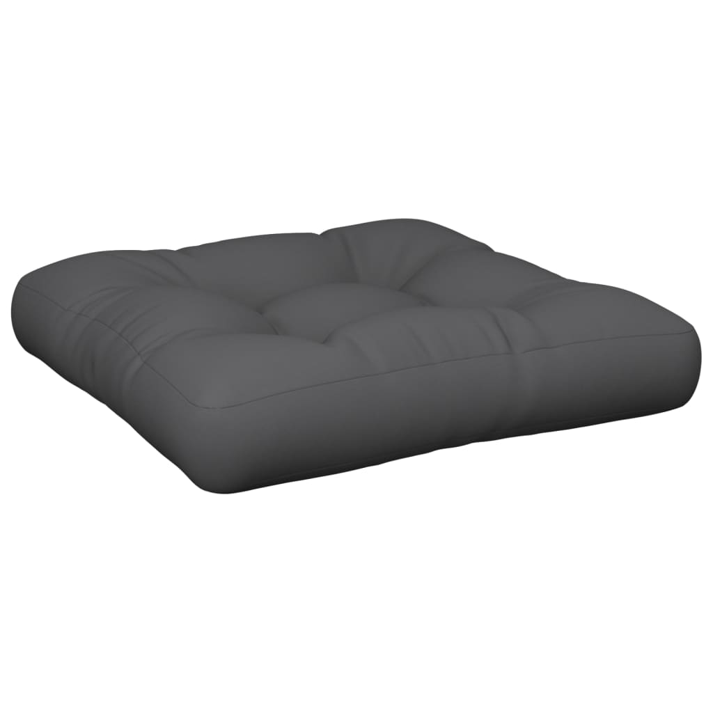 vidaXL Pallet Cushion Anthracite 22.8"x22.8"x3.9" Fabric