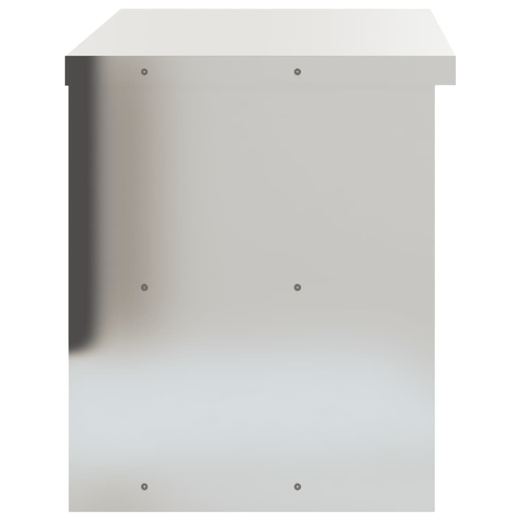 vidaXL Kitchen Wall Cabinet with Shelf Stainless Steel