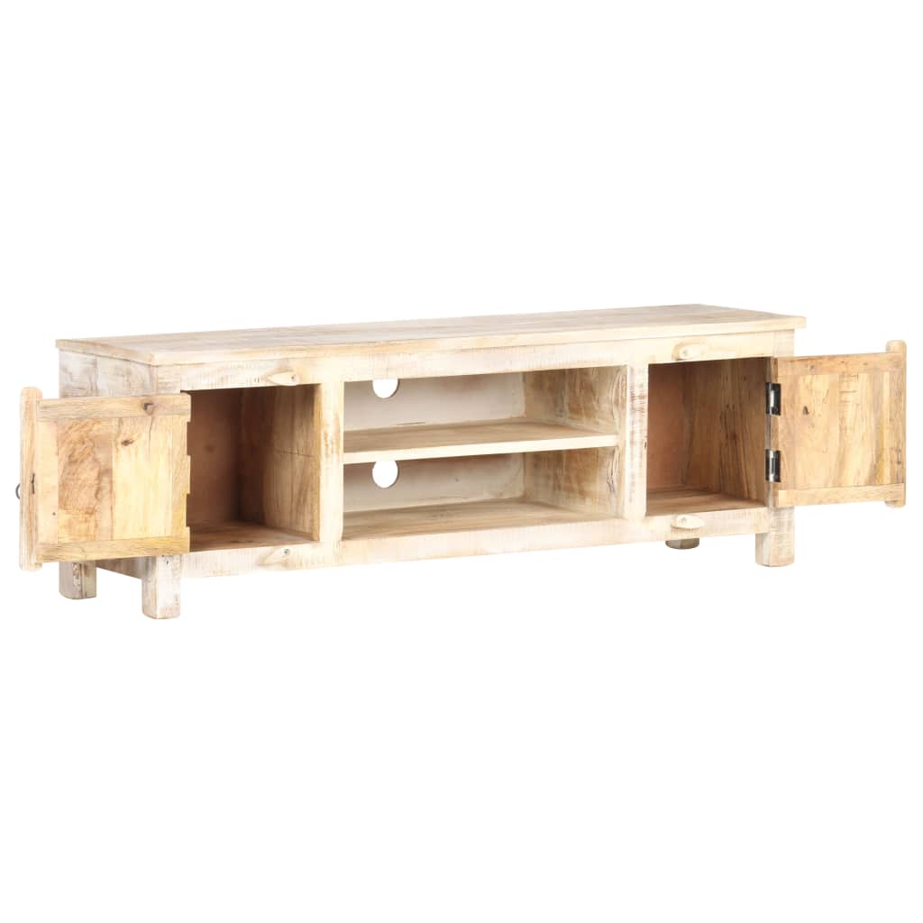 vidaXL TV Stand 47.2"x11.8"x15.7" Rough Acacia Wood