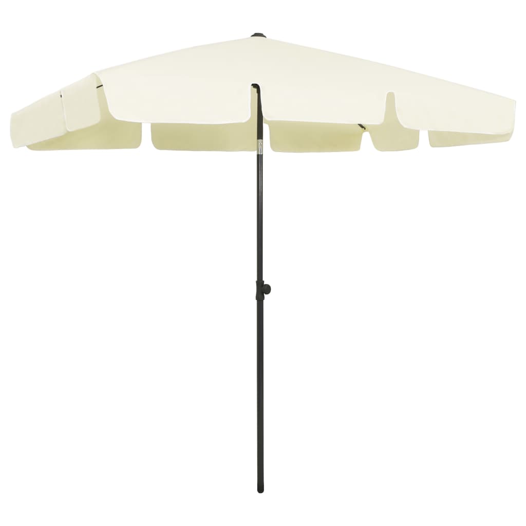 vidaXL Beach Umbrella Sand Yellow 78.7"x49.2"