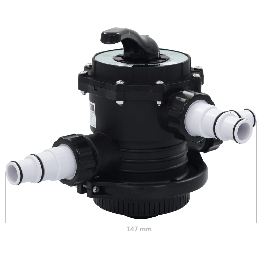 vidaXL Multiport Valve for Sand Filter ABS 1.5" 6-way