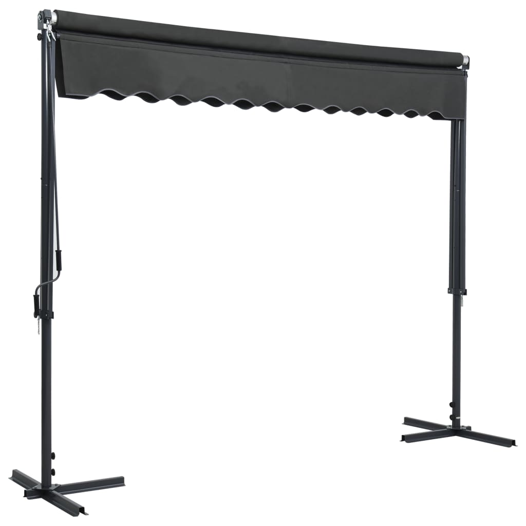 vidaXL Free Standing Awning 118.1"x118.1" Anthracite