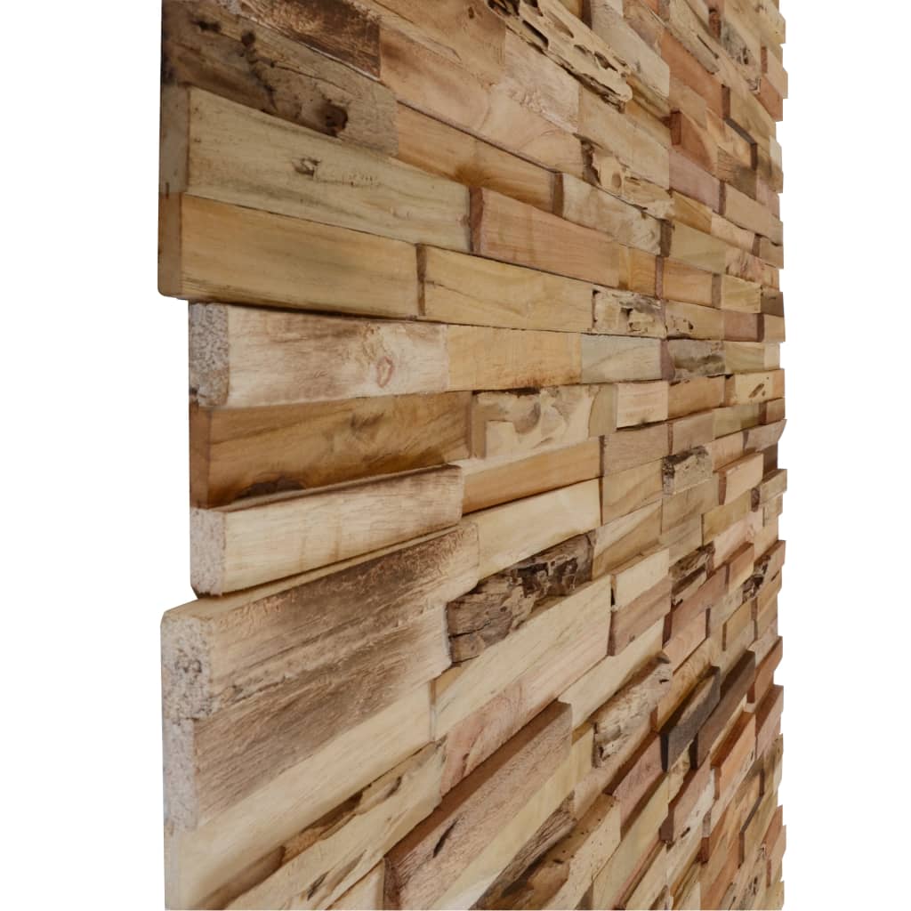 vidaXL Wall Cladding Panels 10 pcs 11.1 ft² Recycled Teak Wood