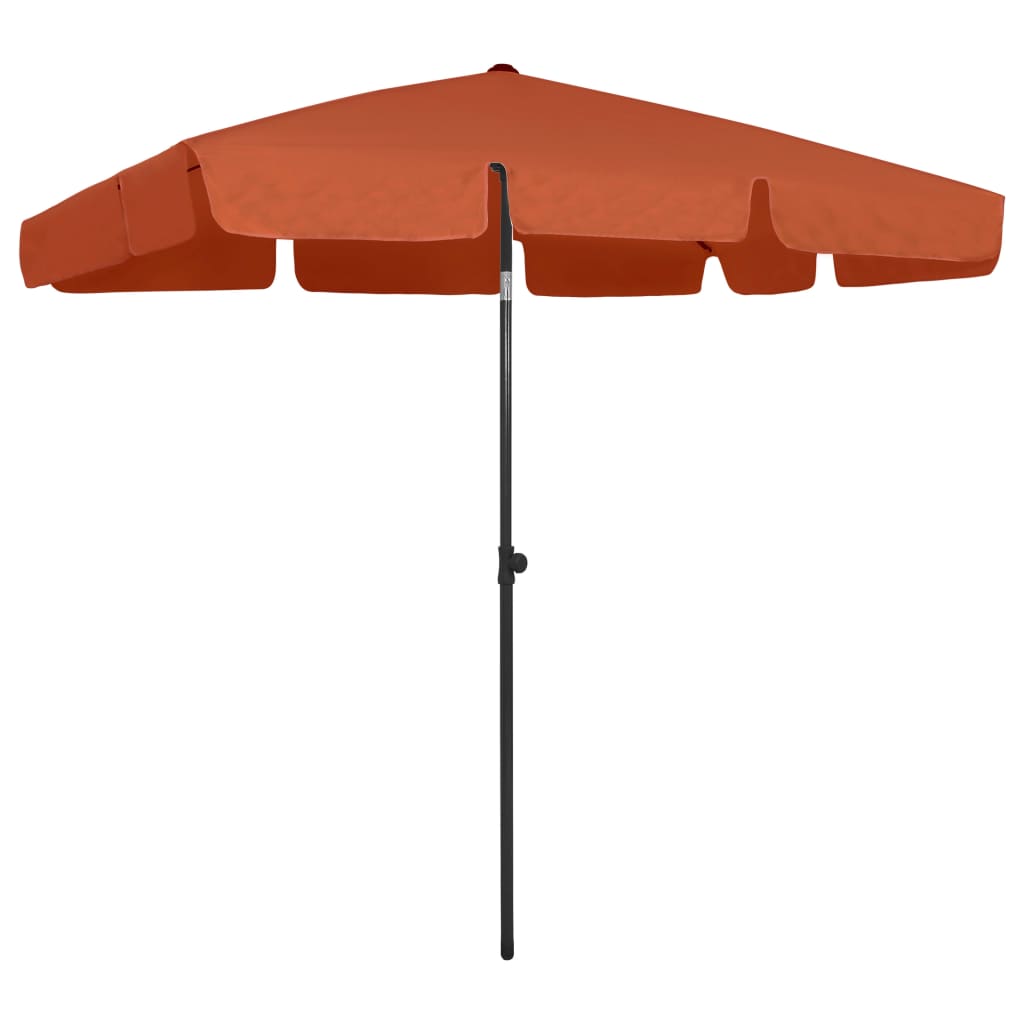 vidaXL Beach Parasol Terracotta 78.7"x49.2"