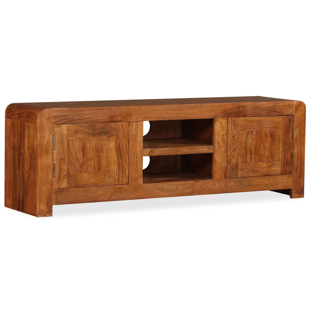 vidaXL TV Stand Solid Wood with Honey Finish 47.2"x11.8"x15.7"