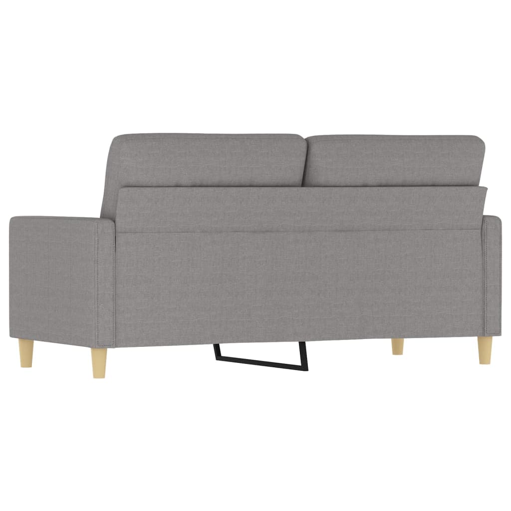 vidaXL 2-Seater Sofa Light Gray 55.1" Fabric