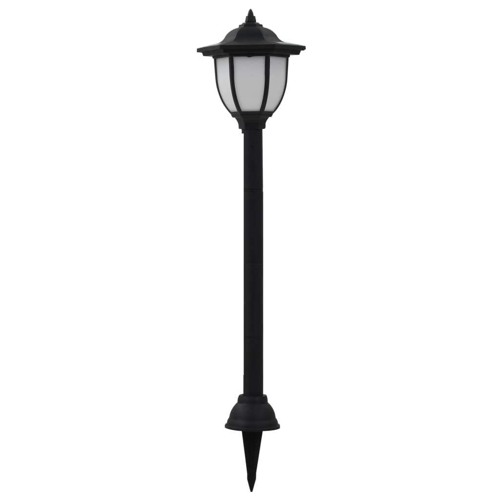 vidaXL Outdoor Solar Lamps 6 pcs LED Black