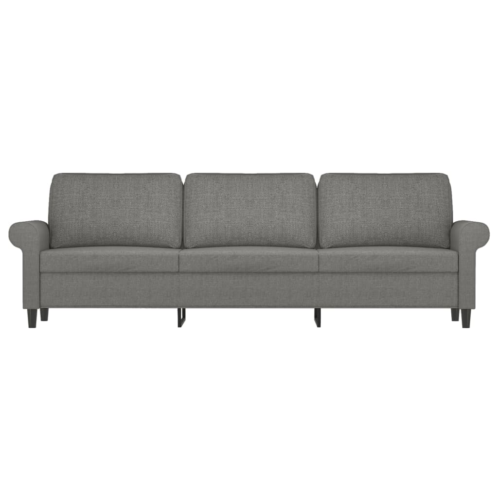 vidaXL 3-Seater Sofa Dark Gray 70.9" Fabric