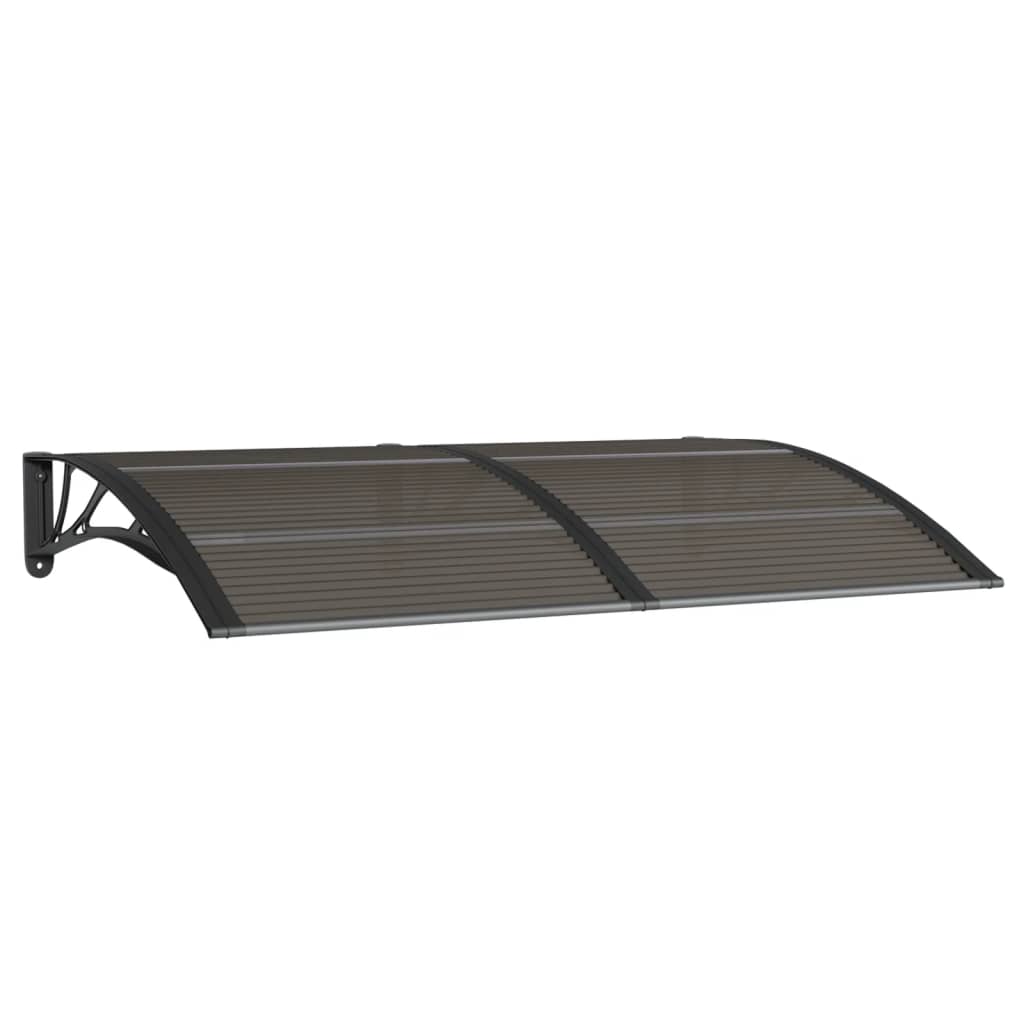 vidaXL Door Canopy Black 59.1"x39.4" Polycarbonate