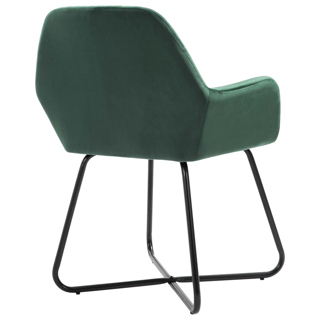 vidaXL Dining Chairs 6 pcs Green Velvet