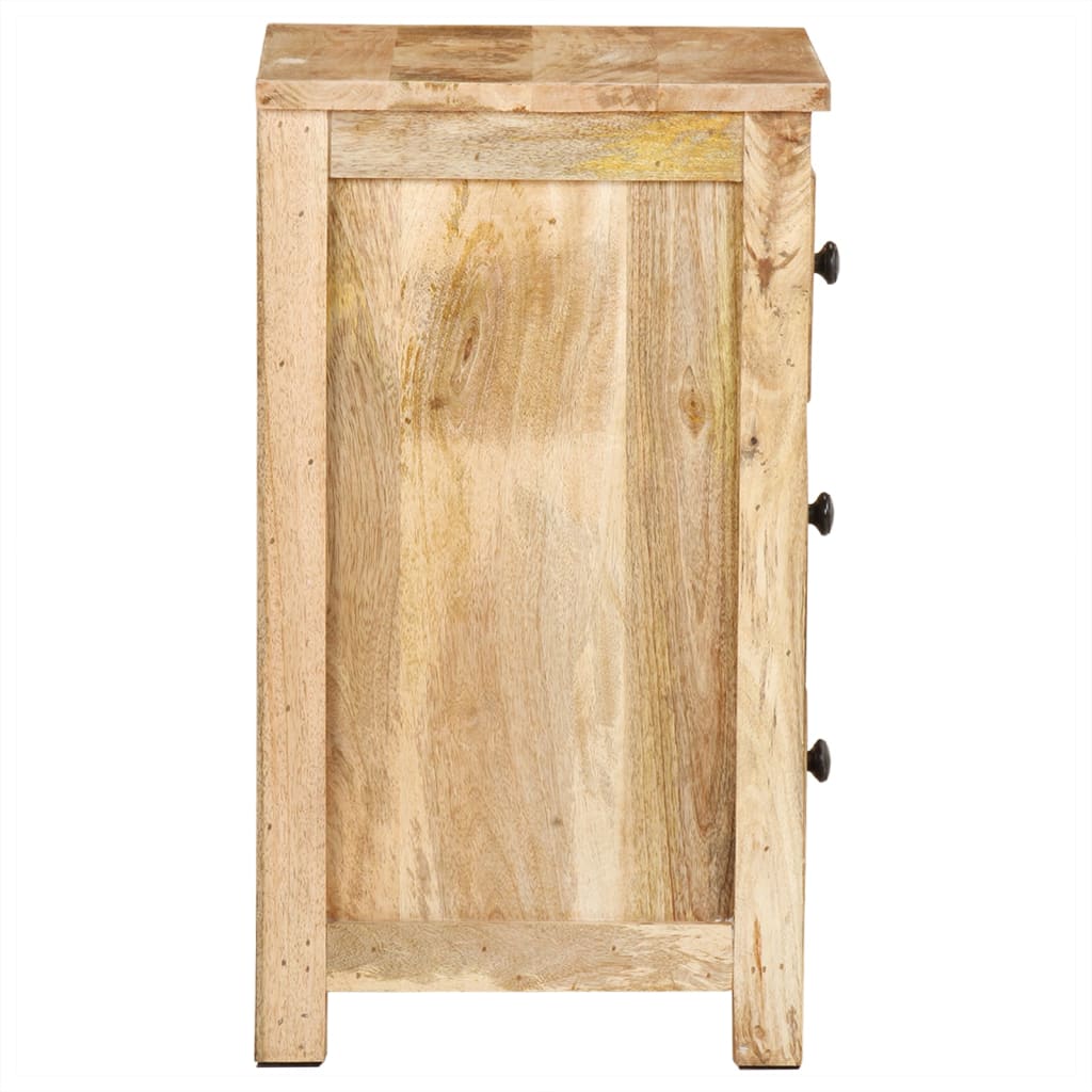 vidaXL Bedside Cabinet 17.7"x13.8"x23.6" Solid Mango Wood