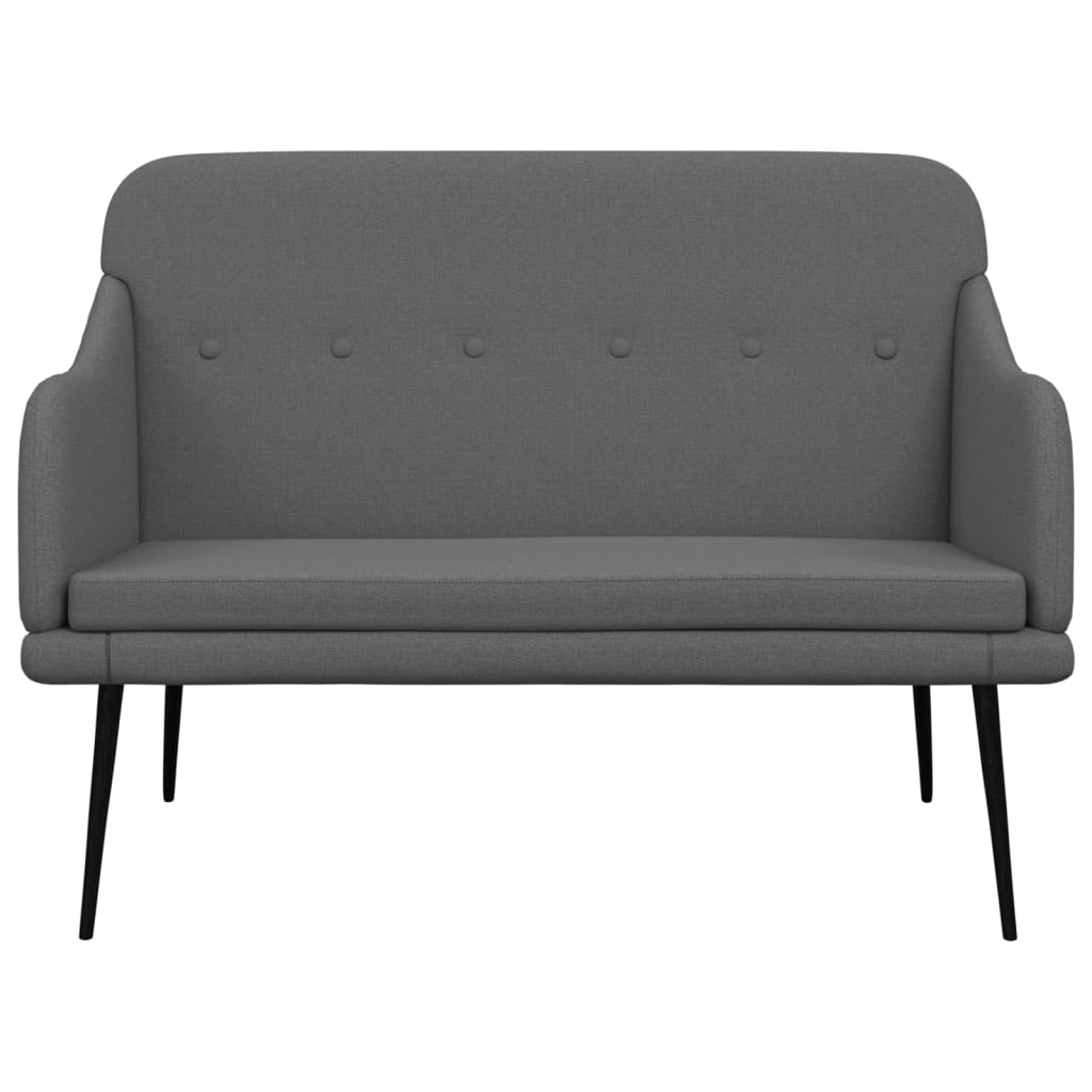 vidaXL Bench Dark Gray 43.3"x29.9"x31.5" Fabric