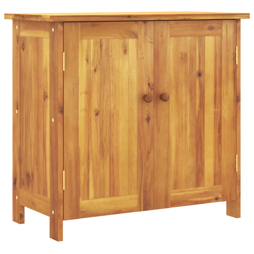 vidaXL Garden Cabinet 29.5"x13.8"x27.6" Solid Wood Acacia