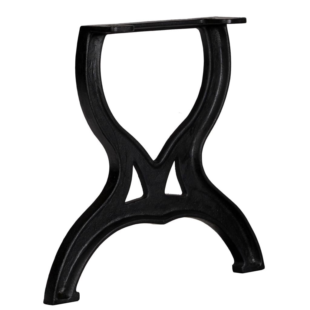 vidaXL Coffee Table Legs 2 pcs X-Frame Cast Iron