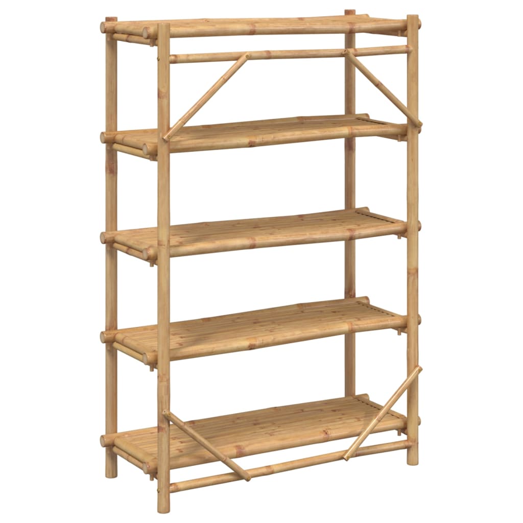 vidaXL 5-Layer Shelf 39.4"x15.7"x59.1" Bamboo