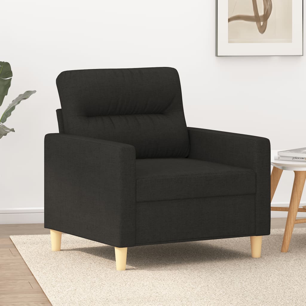 vidaXL Sofa Chair Black 23.6" Fabric