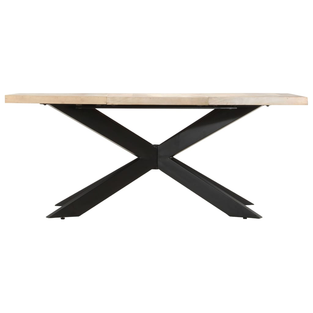 vidaXL Dining Table 70.9"x35.4"x29.9" Solid Bleached Mango Wood