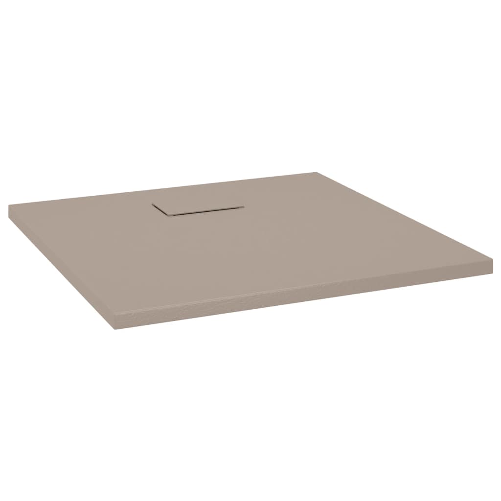 vidaXL Shower Base Tray SMC Brown 35.4"x35.4"