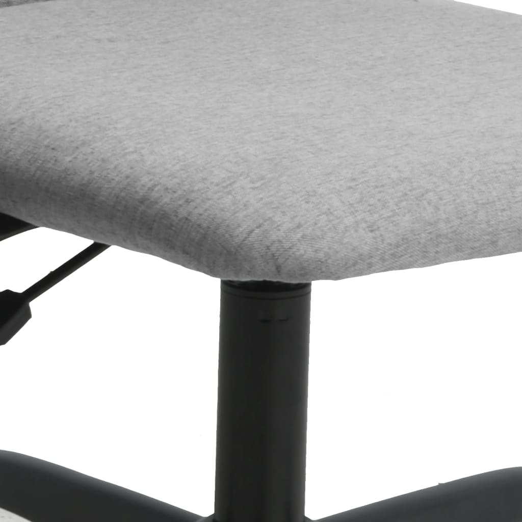 vidaXL Office Chair Light Gray Fabric