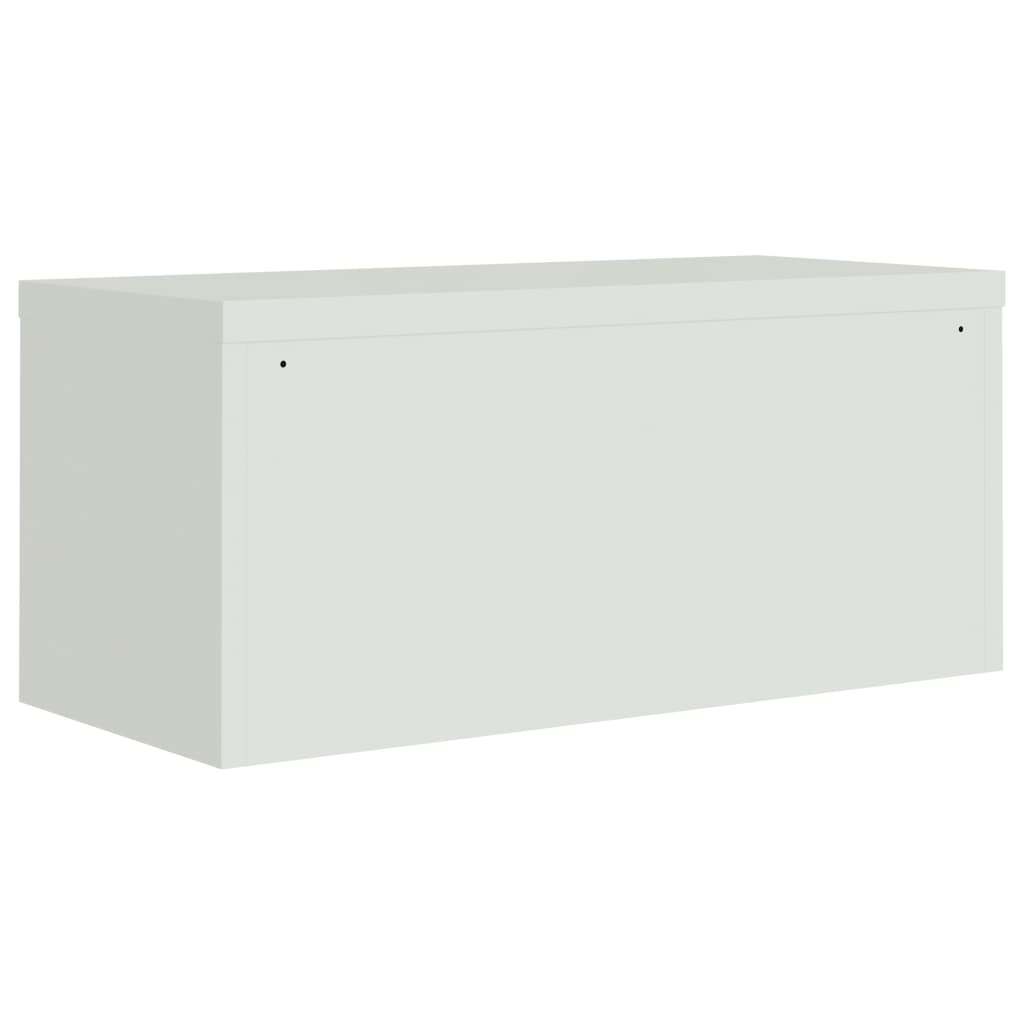 vidaXL File Cabinet Light Gray 35.4"x15.7"x94.5" Steel