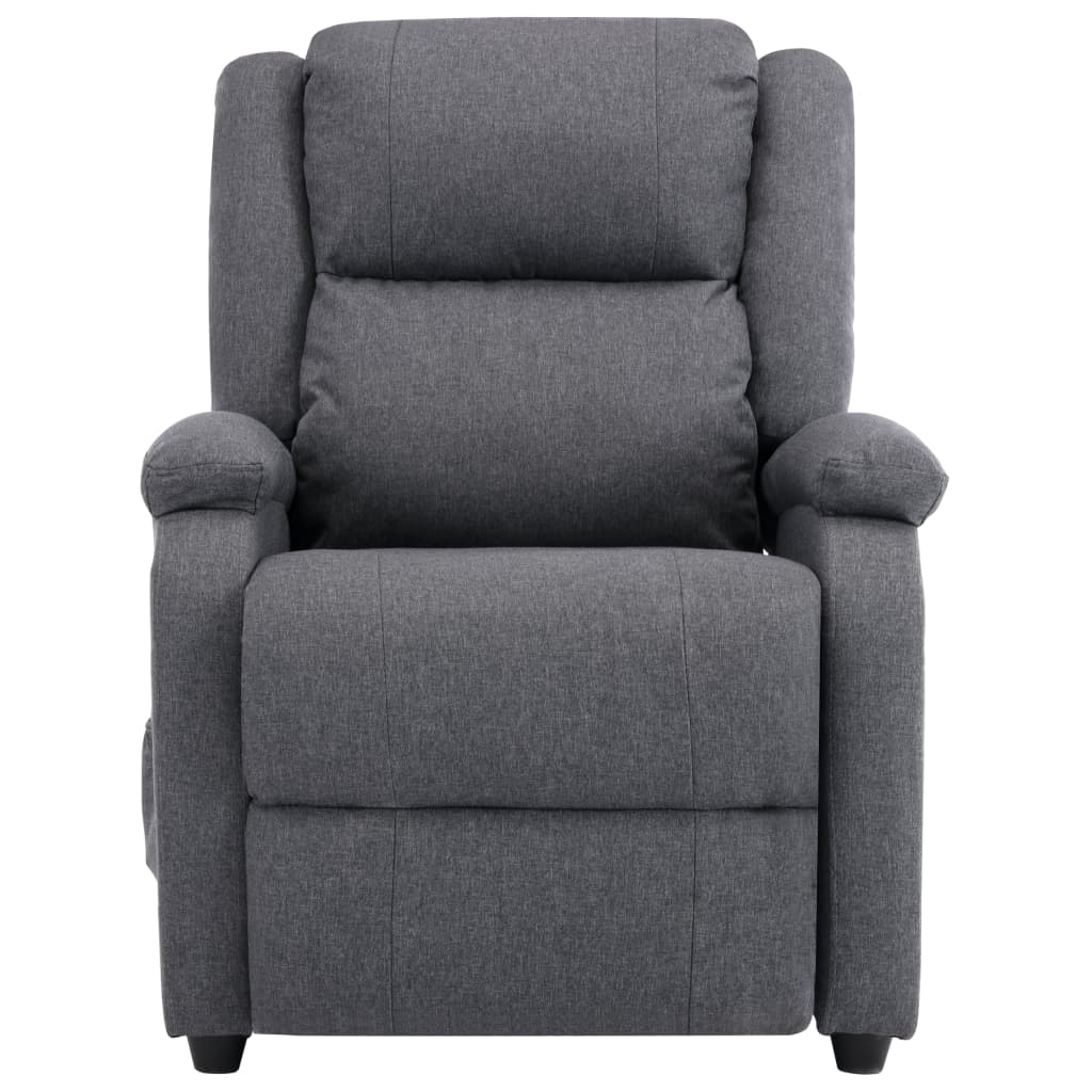 vidaXL Massage Chair Dark Gray Fabric