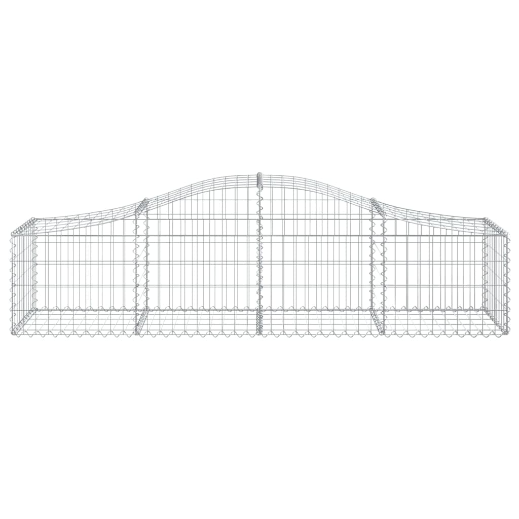 vidaXL Arched Gabion Baskets 30 pcs 78.7"x19.7"x15.7"/23.6" Galvanized Iron